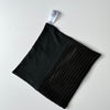 Black Recycled Poly Soft Touch Exfoliating Washcloth