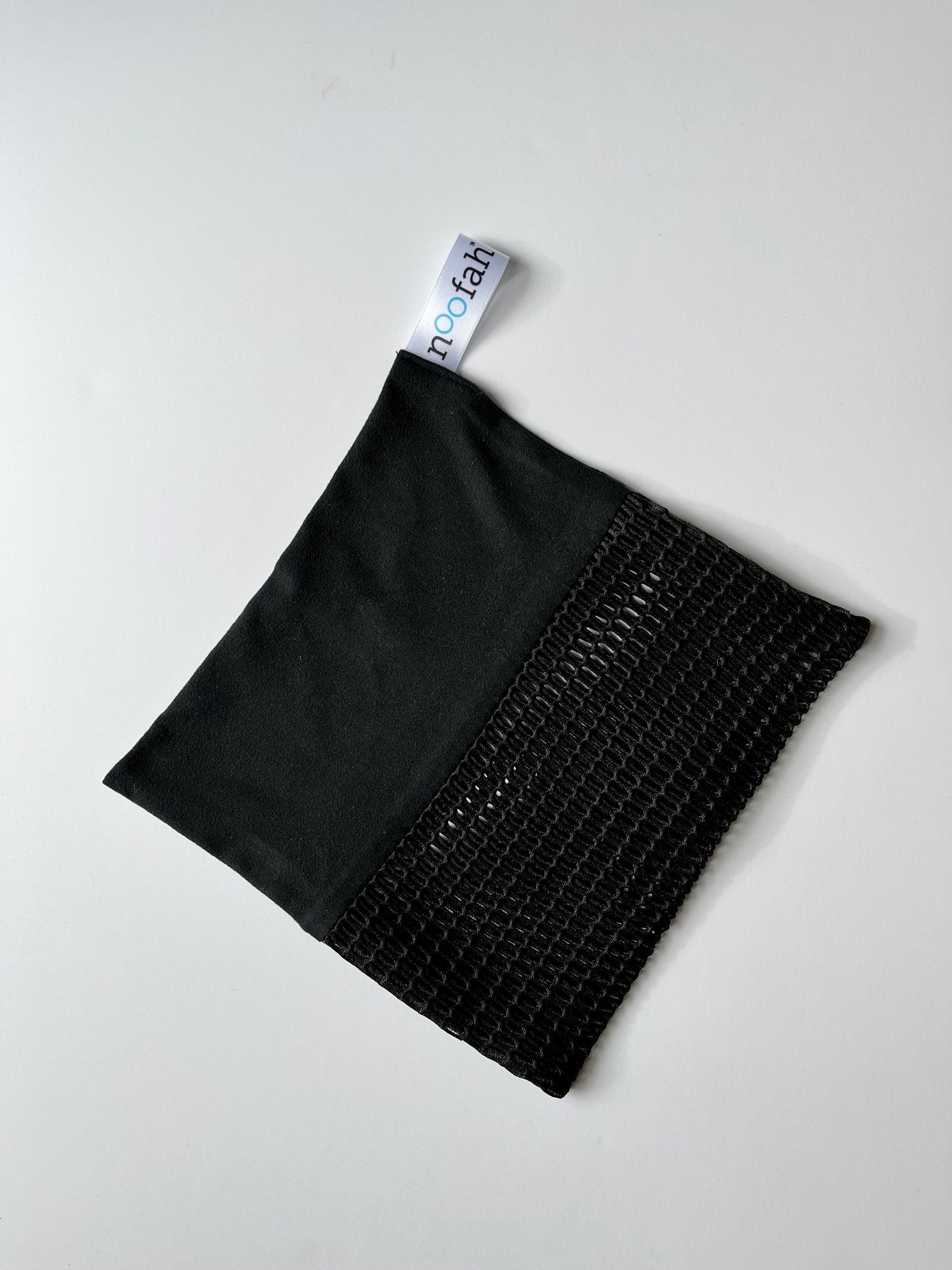 Black Recycled Poly Soft Touch Exfoliating Washcloth